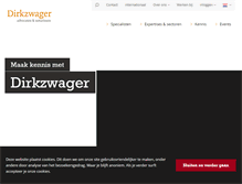 Tablet Screenshot of dirkzwager.nl